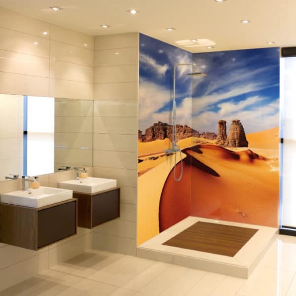 Crédence Douche Désert