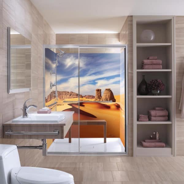 Crédence Douche Désert