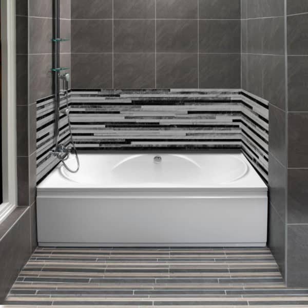 Crédence Baignoire Lines Gris