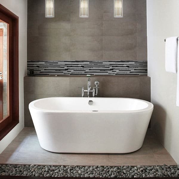 Crédence Baignoire Lines Gris