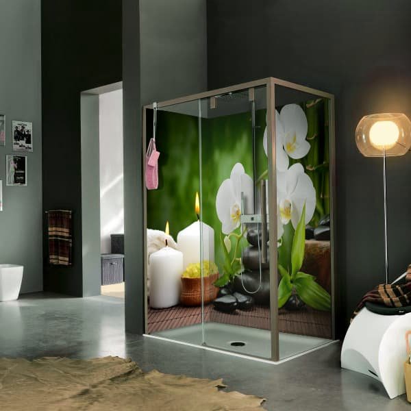 Crédence Douche Sauna