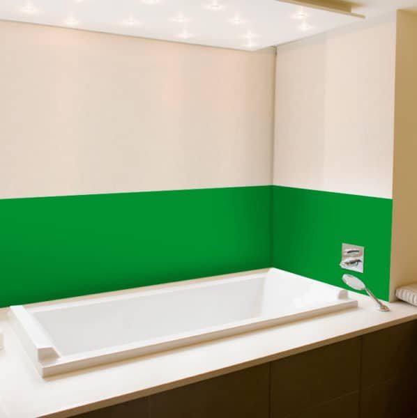 Crédence Baignoire Vert Ral 6024