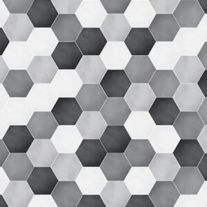 Crédence Salle de Bains Hexagones