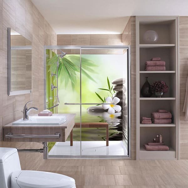 Crédence Douche Floral