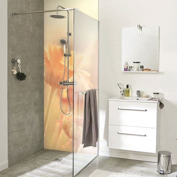 Crédence Douche Flowers