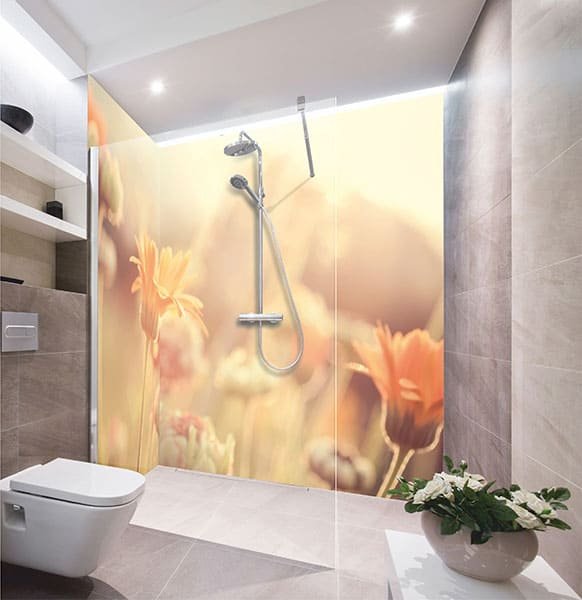 Crédence Douche Flowers