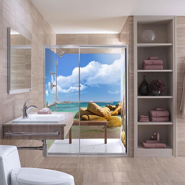 Crédence Douche Seychelles