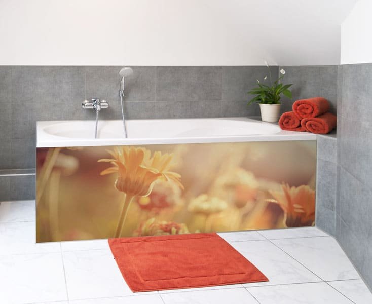 Crédence Salle de Bains Flowers