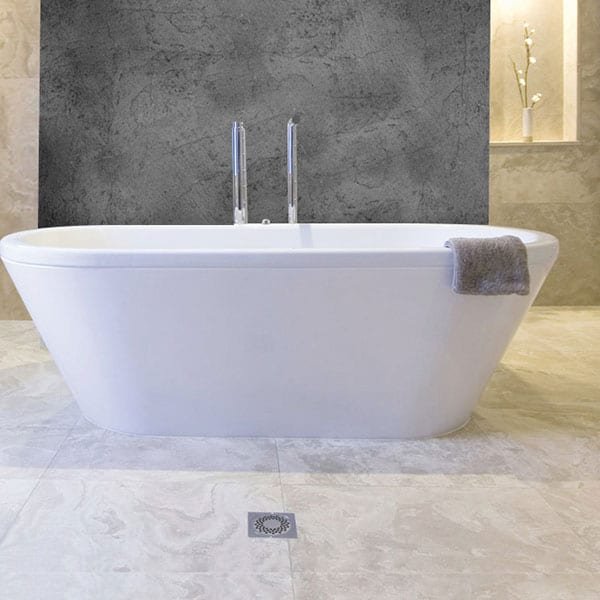 Crédence Baignoire Béton Ciré