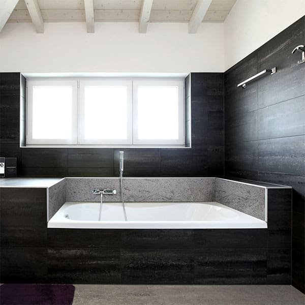 Crédence Baignoire Béton Ciré