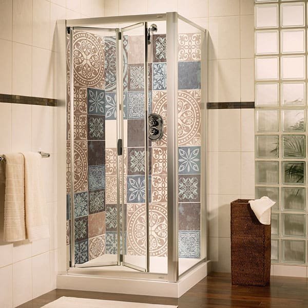 Crédence Douche Carreaux Bleus