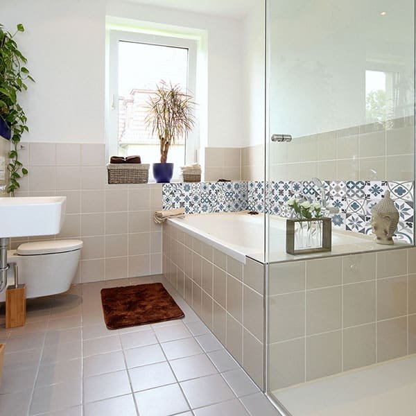 Crédence Baignoire Carreaux de Ciment