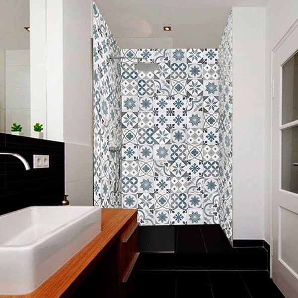 Crédence Douche Carreaux de Ciment