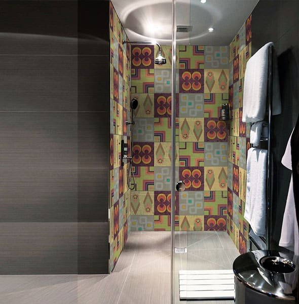 Crédence Douche Carreaux Vintage