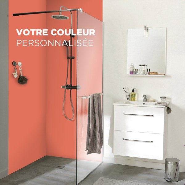Crédence Douche Couleur Personnalisée