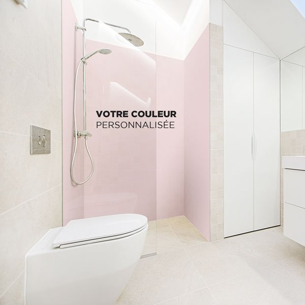 Crédence Douche Couleur Personnalisée