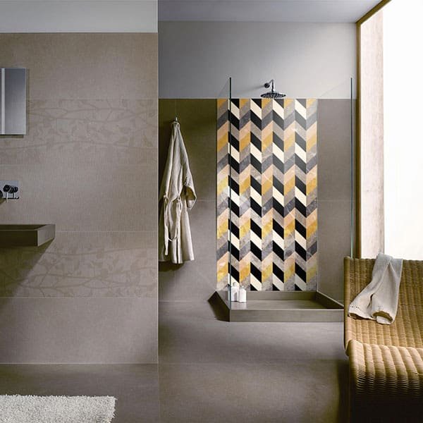 Crédence Douche Motifs Chevrons