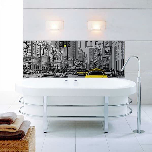 Crédence Baignoire Times Square Gris