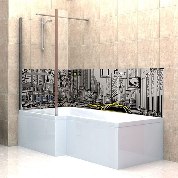 Crédence Baignoire Times Square Gris