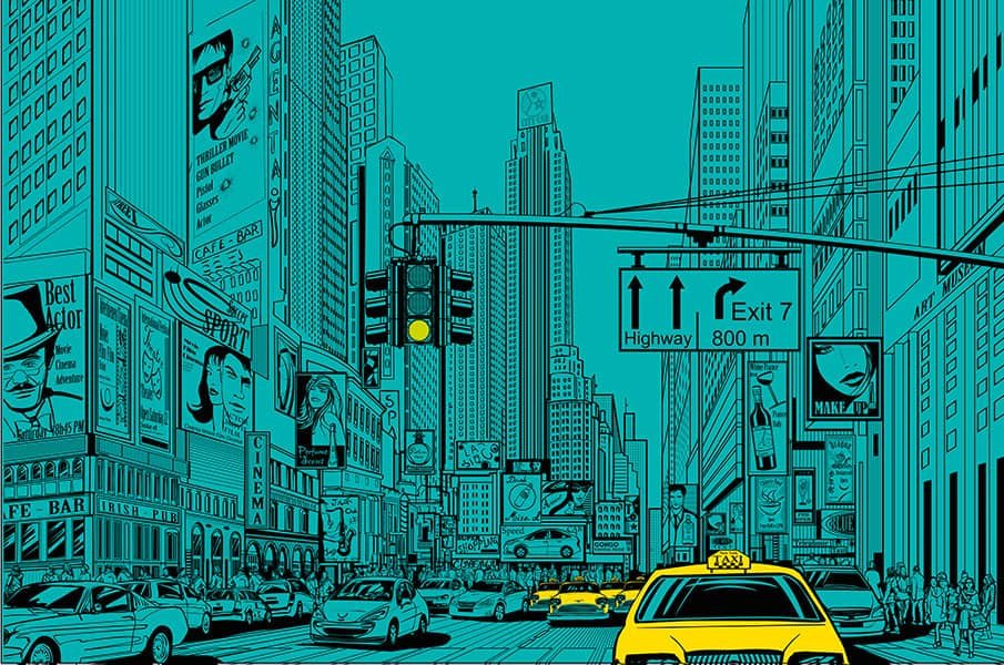 Crédence Baignoire Times Square Vert