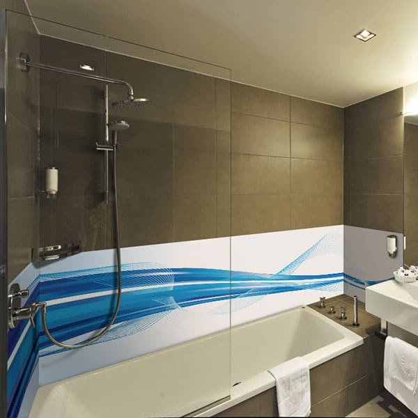 Crédence Baignoire Onde Bleue