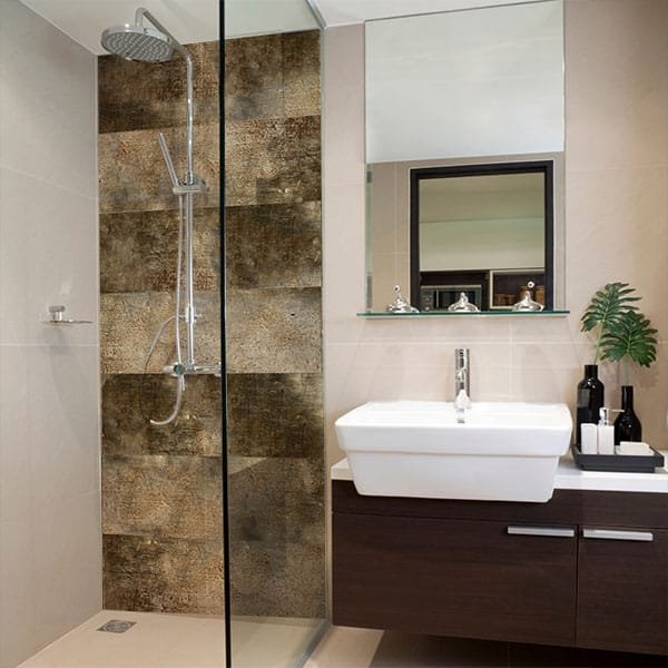 Crédence Douche Rust