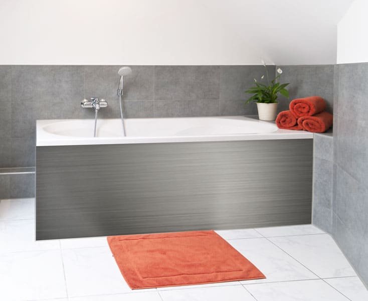 Panneaux inox tablier de baignoire