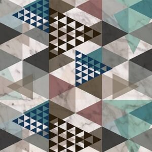 Crédence Baignoire Triangles Imitation Marbre