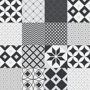 Crédence Baignoire Geometric Tiles