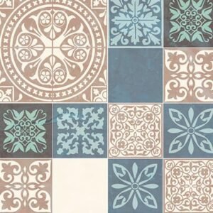 Crédence Douche Carreaux Bleus