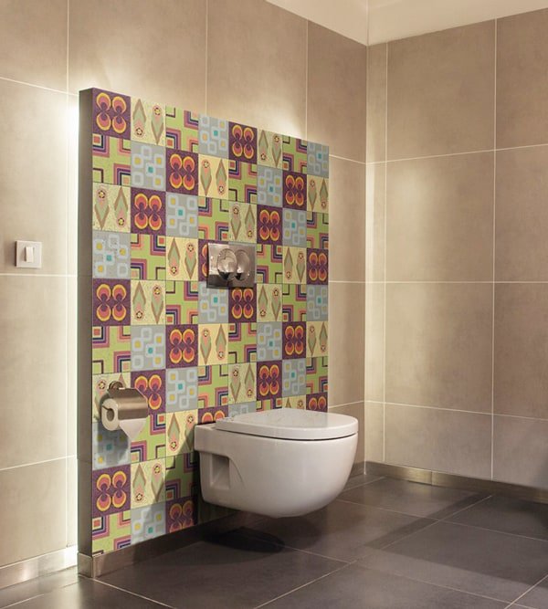 Crédence Salle de Bains Carreaux Vintage