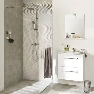 panneau mural douche ambiance bien être