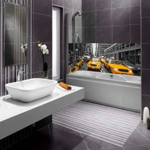 crédence baignoire taxis new-yorkais