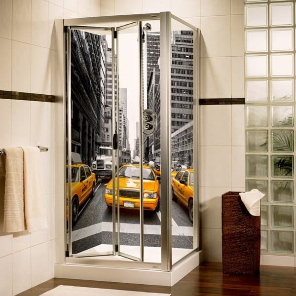 Panneaux imprimés sur mesure, photo new york noir et blanc, taxis jaunes