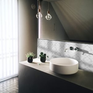 panneau mural salle de bains baroque