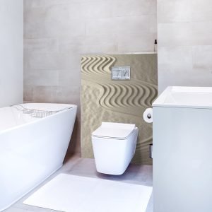 panneau mural salle de bains ambiance bien être