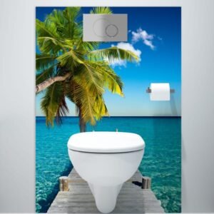 panneau mural salle de bains escape cocotier