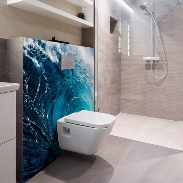 panneau mural salle de bains nazaré