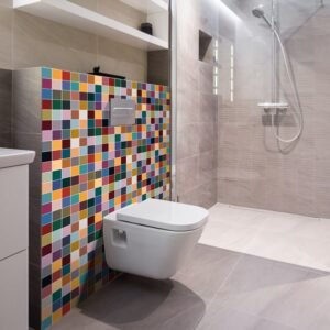 panneau mural salle de bains nuancier