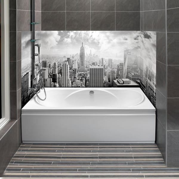 Crédence baignoire architecture métropolitaine