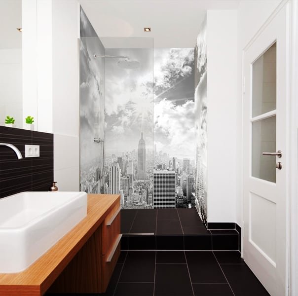 revêtement décoratif douche sans joint étanche Manhattan, dimensions personnalisables,