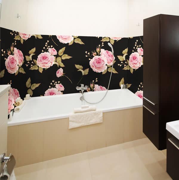 Crédence baignoire aluminium composite, style anglais, aspect mat ou brillant, dimensions personnalisables