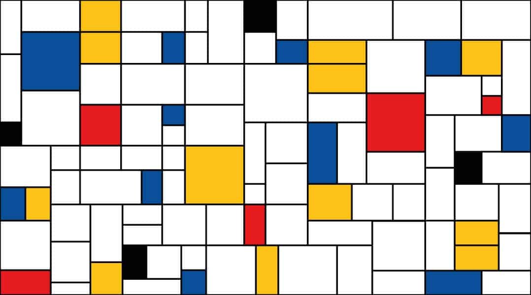 Panneau mural Salle de Bains motif géométrique abstrait