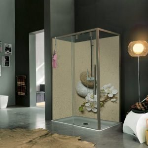 panneau mural douche minéral naturel