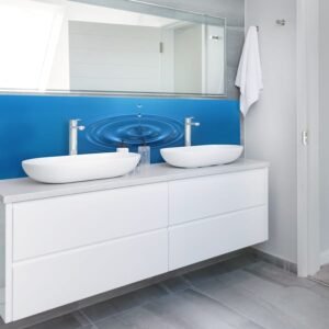 panneau mural salle de bains goutte d'eau