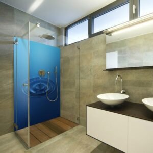 panneau mural douche goutte d'eau