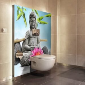 panneau mural salle de bains feng shui