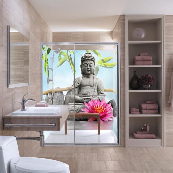 panneaux sur-mesure douche, étanchéité et embellissement, crédence Feng-shui