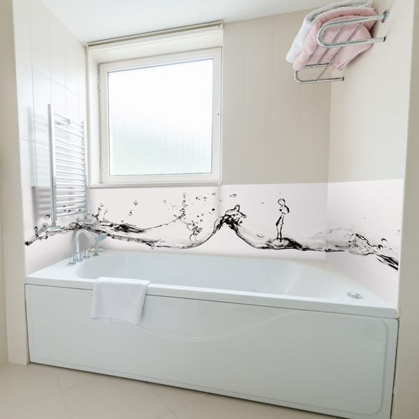 Crédence salle de bains aqua, pose facile, revêtement mural étanche, fabrication Française