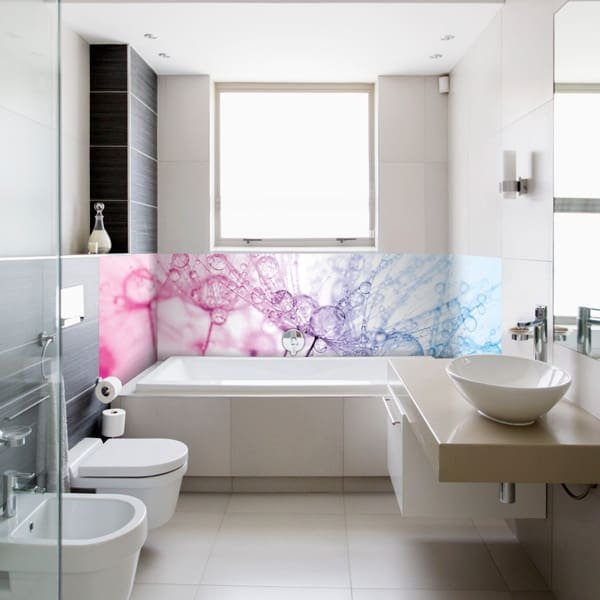 crédence baignoire rosée matinale